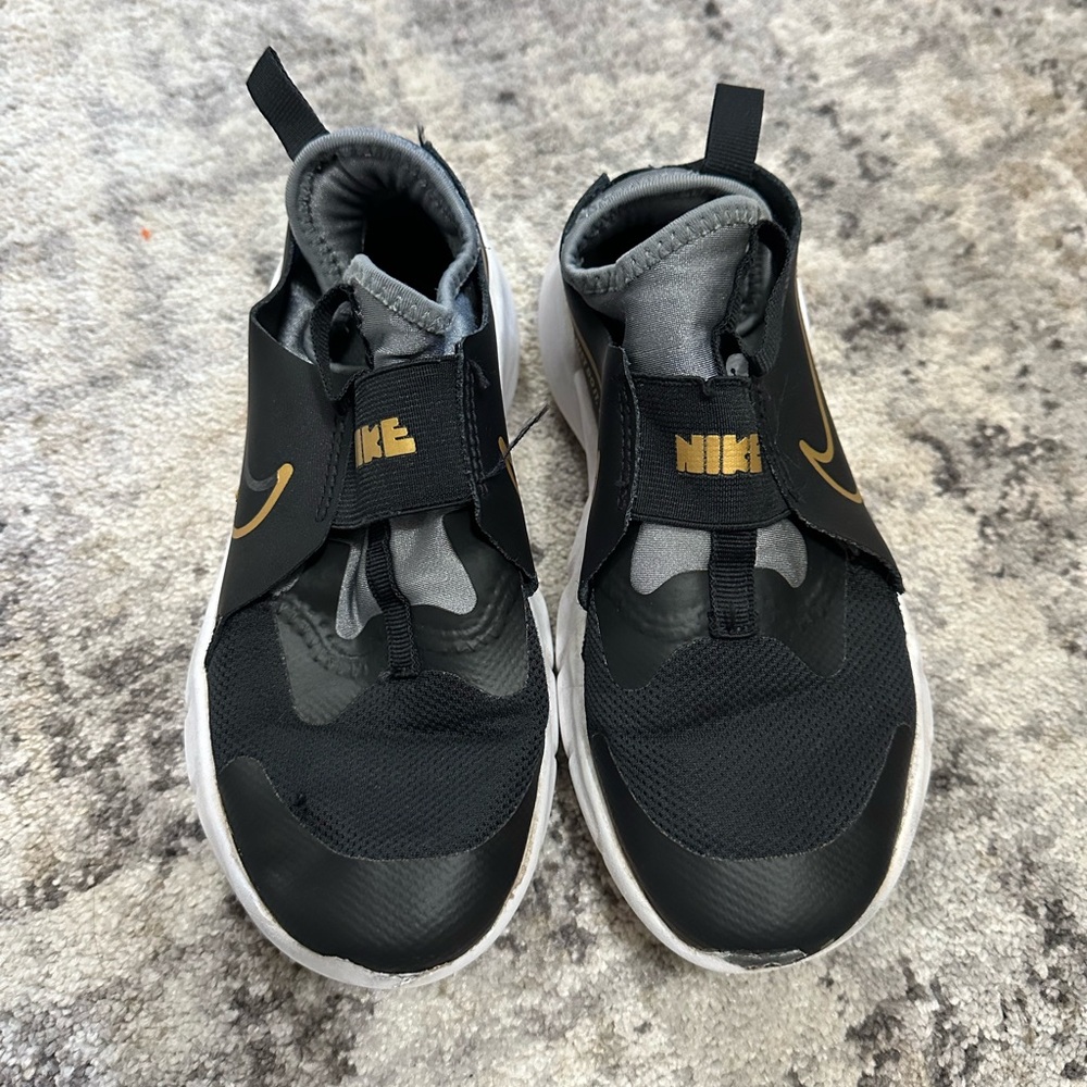 Nike Kids Black and Gold Athletic Sneakers